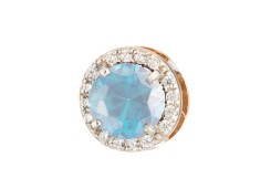 Золотая подвеска с топазом