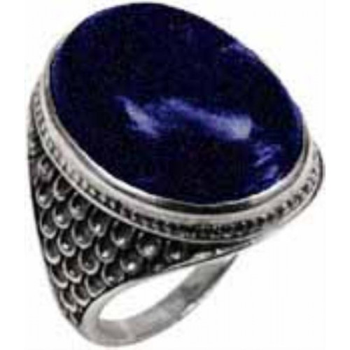 Серебряное кольцо с лазуритом