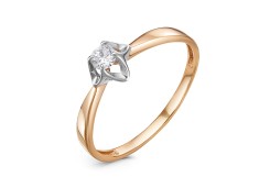 Золотое кольцо с бриллиантом