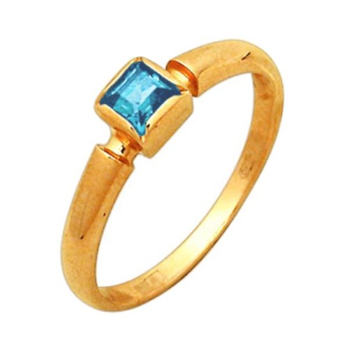 Серебряное кольцо с топазом