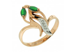 Золотое кольцо с изумрудом