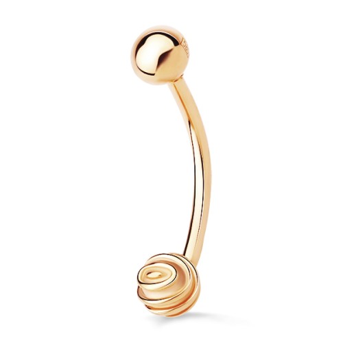 Серьга д/пирсинга из золота 