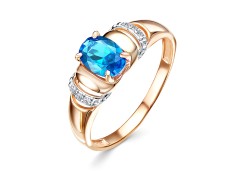 Золотое кольцо с топазом