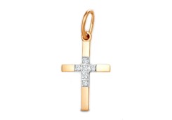 Золотая подвеска с бриллиантом