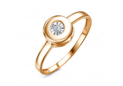 Золотое кольцо с бриллиантом