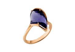 Золотое кольцо с ситаллом