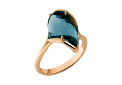 Золотое кольцо с ситаллом