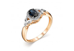 Золотое кольцо с сапфиром