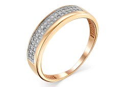 Золотое кольцо с бриллиантом