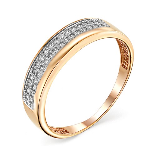 Золотое кольцо с фианитом