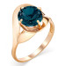 Золотое кольцо с лондон топазом