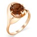 Золотое кольцо с раух-топазом