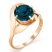 Золотое кольцо с лондон топазом