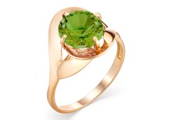 Золотое кольцо с хризолитом