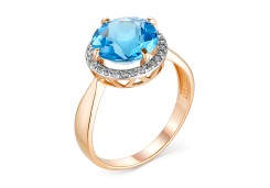 Золотое кольцо с топазом