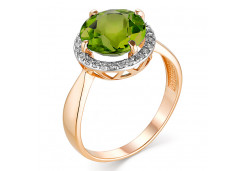 Золотое кольцо с хризолитом