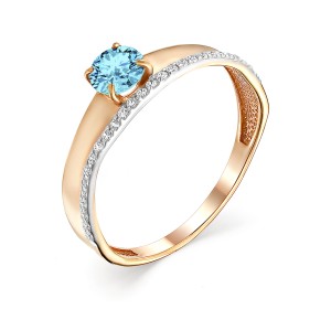Золотое кольцо с топазом