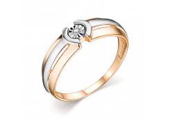 Золотое кольцо с бриллиантом