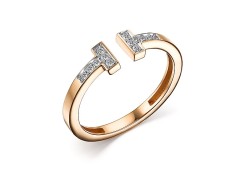 Золотое кольцо с бриллиантом