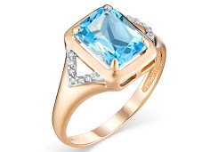 Золотое кольцо с топазом