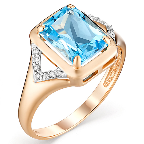 Золотое кольцо с топазом