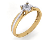 Золотое кольцо с бриллиантом