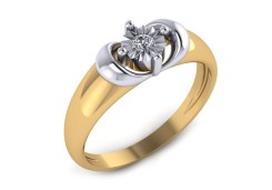 Золотое кольцо с бриллиантом