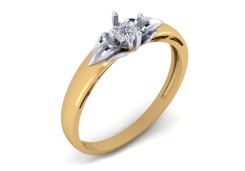 Золотое кольцо с бриллиантом