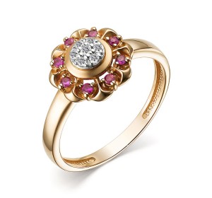 Золотое кольцо с рубином