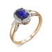 Золотое кольцо с сапфиром