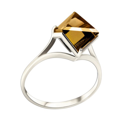 Серебряное кольцо с ситаллом