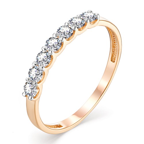 Золотое кольцо с фианитом