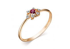 Золотое кольцо с рубином