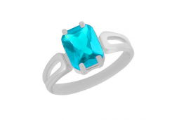 Серебряное кольцо со стеклом