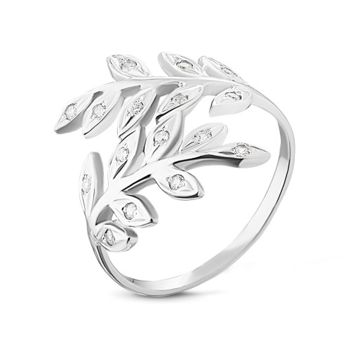 Серебряное кольцо с фианитом