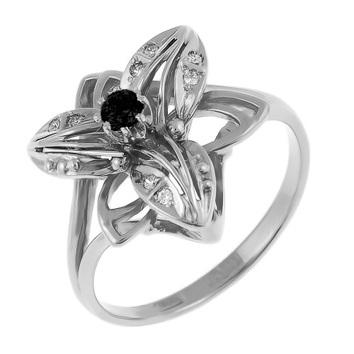 Серебряное кольцо с фианитом