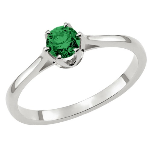 Серебряное кольцо с кристаллом