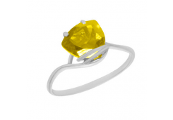 Серебряное кольцо с фианитом