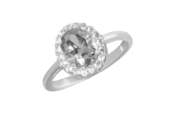 Серебряное кольцо с фианитом