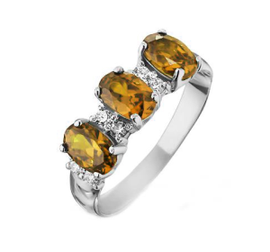 Серебряное кольцо с султанитом