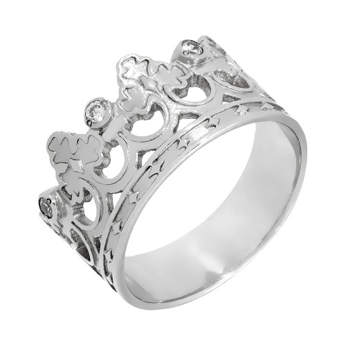 Серебряное кольцо с фианитом