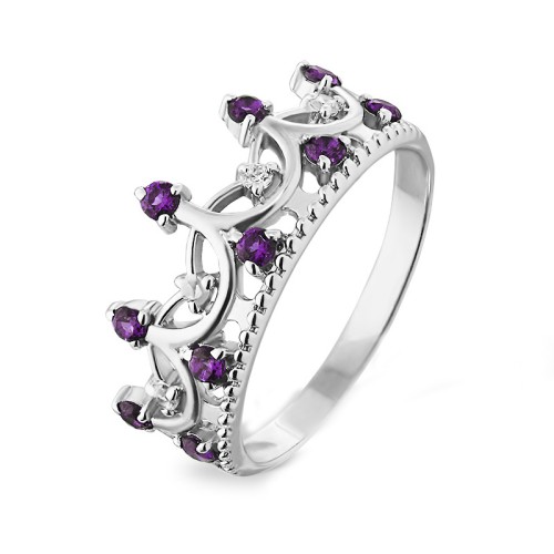 Серебряное кольцо с фианитом