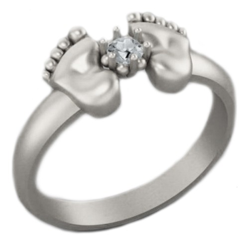 Серебряное кольцо с фианитом