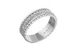 Серебряное кольцо с фианитом