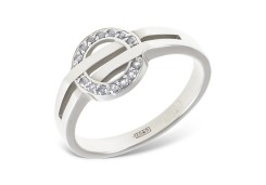 Серебряное кольцо с фианитом