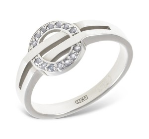 Серебряное кольцо с фианитом