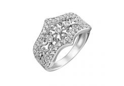 Серебряное кольцо с фианитом