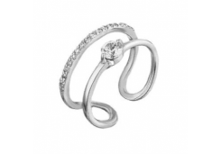 Серебряное кольцо с фианитом