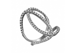 Серебряное кольцо с фианитом