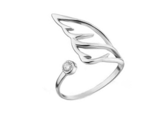 Серебряное кольцо с фианитом